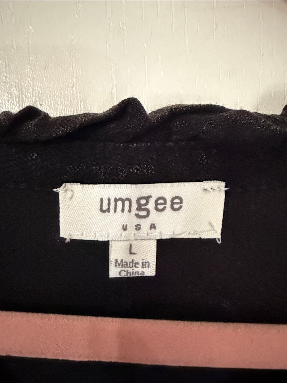Umgee Washed Black Ruffle Button-Front Blouse - Picture 2 of 6